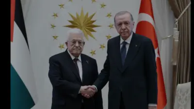 Cumhurbaşkanı Erdoğan, Ankara'da ağırladığı Filistin Devlet Başkanı Mahmud Abbas'ı resmi