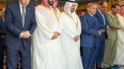 Cumhurbaşkanı Recep Tayyip Erdoğan, Suudi Arabistan Veliaht Prensi Muhammed bin