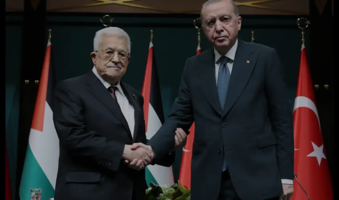 Cumhurbaşkanı Erdoğan ve Filistin Devlet Başkanı Abbas, Ankara'daki görüşmelerinde iki