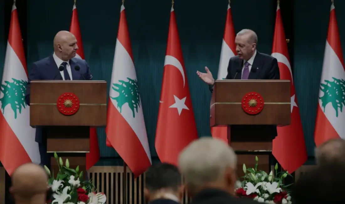 Cumhurbaşkanı Erdoğan, Lübnan Cumhurbaşkanı Avn ile Ankara'da bir araya geldi.