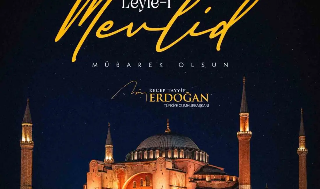 Cumhurbaşkanı Recep Tayyip Erdoğan, “Leyle-i Mevlid’in ülkemiz, milletimiz ve tüm