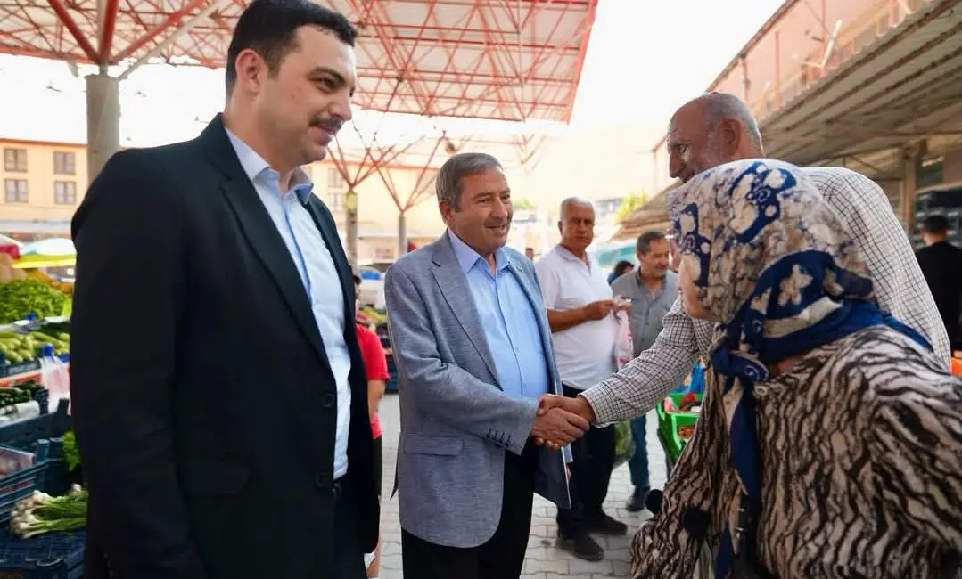 Darende Belediye Başkanı Alican Bozkurt, Darende Kaymakamı Ömer Sirkeci ile