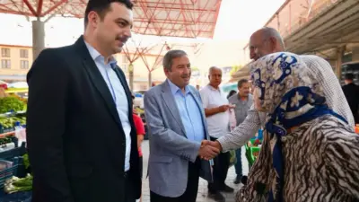 Darende Belediye Başkanı Alican Bozkurt, Darende Kaymakamı Ömer Sirkeci ile