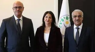 DEM Parti temsilcilerinden oluşan heyetin İmralı Adası'nda Abdullah Öcalan ile