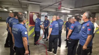 Denizli Büyükşehir Belediyesi İtfaiye Dairesi Başkanlığı, kent genelindeki alışveriş merkezlerinde