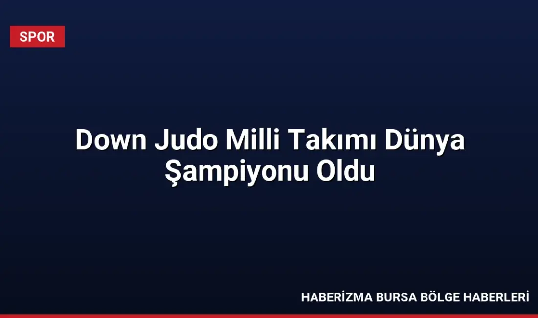 İsveç'te düzenlenen 2026 JUDOWN Dünya Şampiyonası'nda mix takım kategorisinde mücadele