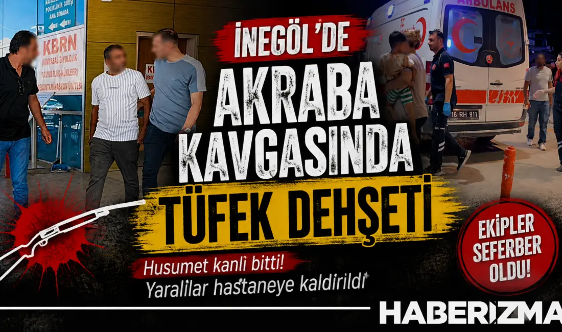 Bursa’nın İnegöl ilçesinde kadınlar arasında çıkan kavgaya karışan eşler arasındaki