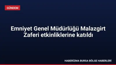 Emniyet Genel Müdürlüğü, Malazgirt Zaferi'nin 955. yıl dönümü etkinliklerinde stant