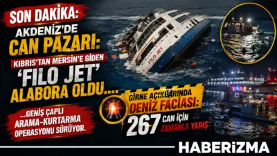 Girne Limanı’ndan Mersin Taşucu’na gitmek üzere denize açılan “FILO JET”
