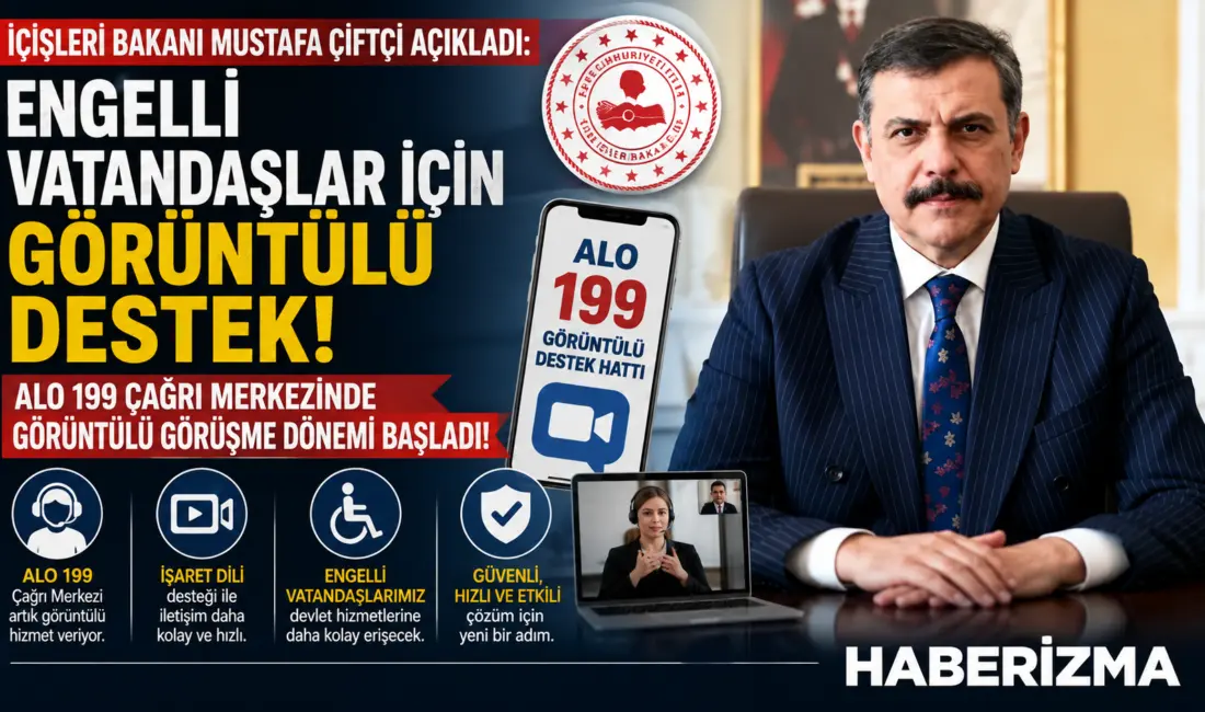 İçişleri Bakanı Mustafa Çiftçi, ALO 199 Çağrı Merkezi'ne yapay zekâ