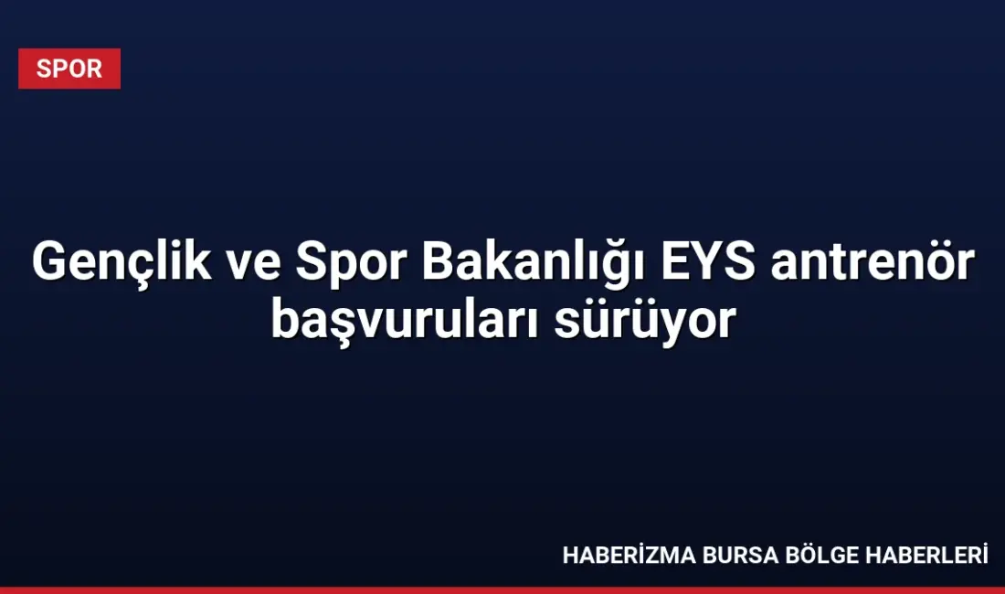 Gençlik ve Spor Bakanlığı bünyesinde görev alacak eğitim görevlisi ve