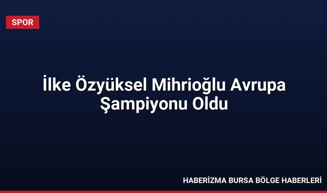 İstanbul'da düzenlenen 2026 Avrupa Büyükler Modern Pentatlon Şampiyonası'nda altın madalya