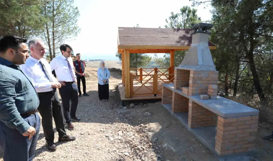 İnegöl’ün kuzey girişinde yapımı devam eden Millet Bahçesi projesinde üst