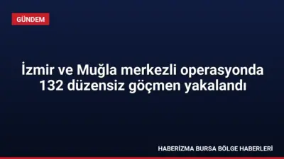 İzmir ve Muğla'da düzenlenen ortak operasyonda 132 düzensiz göçmen yakalandı,