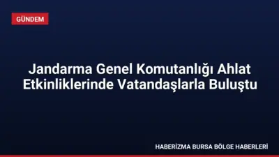 Jandarma Genel Komutanlığı, Ahlat'ta düzenlenen zafer yıl dönümü etkinliklerinde stant