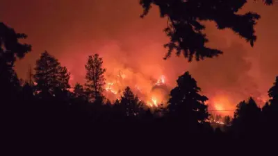 Kanada’nın British Columbia eyaletindeki Bald Range yangından 1 kişi hayatını