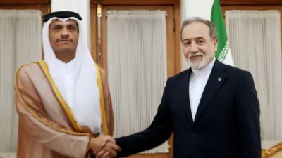 Katar Dışişleri Bakanı Muhammed bin Abdurrahman Al Thani ile İran