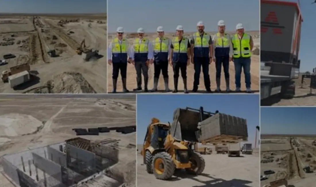 Kayseri'de 5 milyar TL'lik jeotermal sera yatırımında altyapı çalışmaları sürüyor.