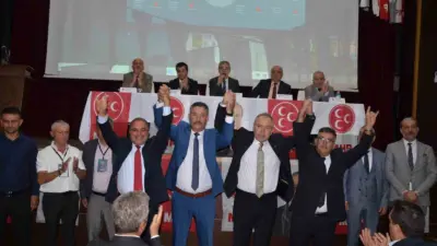 Milliyetçi Hareket Partisi Kırkağaç 15. Olağan Kongresi gerçekleştirildi. Tek listeyle