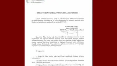 Milliyetçi Hareket Partisi (MHP) Kayseri Milletvekili Baki Ersoy, Kayseri’nin Talas