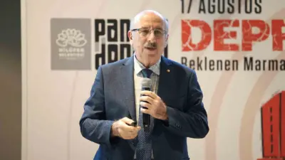 Nilüfer Belediyesi’nin 17 Ağustos depreminin yıldönümünde düzenlediği söyleşide konuşan Jeoloji