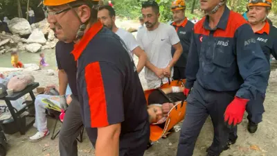 Bursa’nın Nilüfer ilçesinde ormanlık alanda yürüyüş yapan kişi, dengesini kaybederek