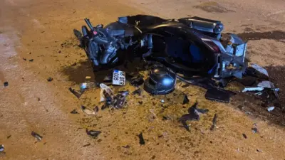 Bursa’nın İnegöl ilçesinde otomobil ile motosikletin kafa kafaya çarpıştığı kazada