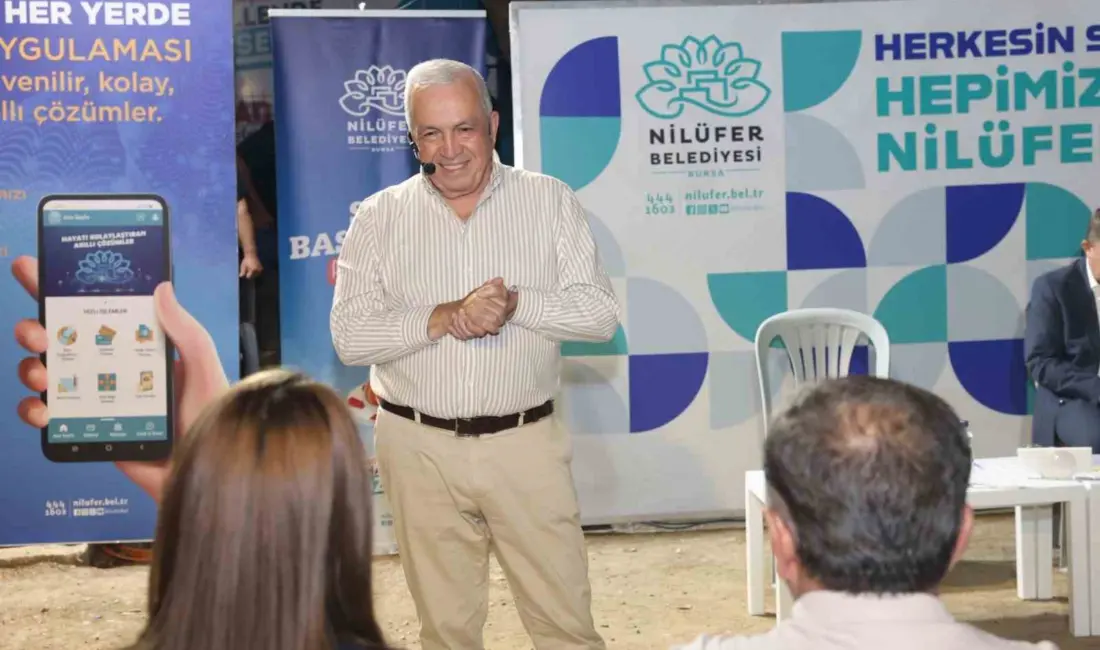 Nilüfer Belediyesi’nin mahalle sakinleriyle doğrudan iletişim kurmak ve talepleri yerinde