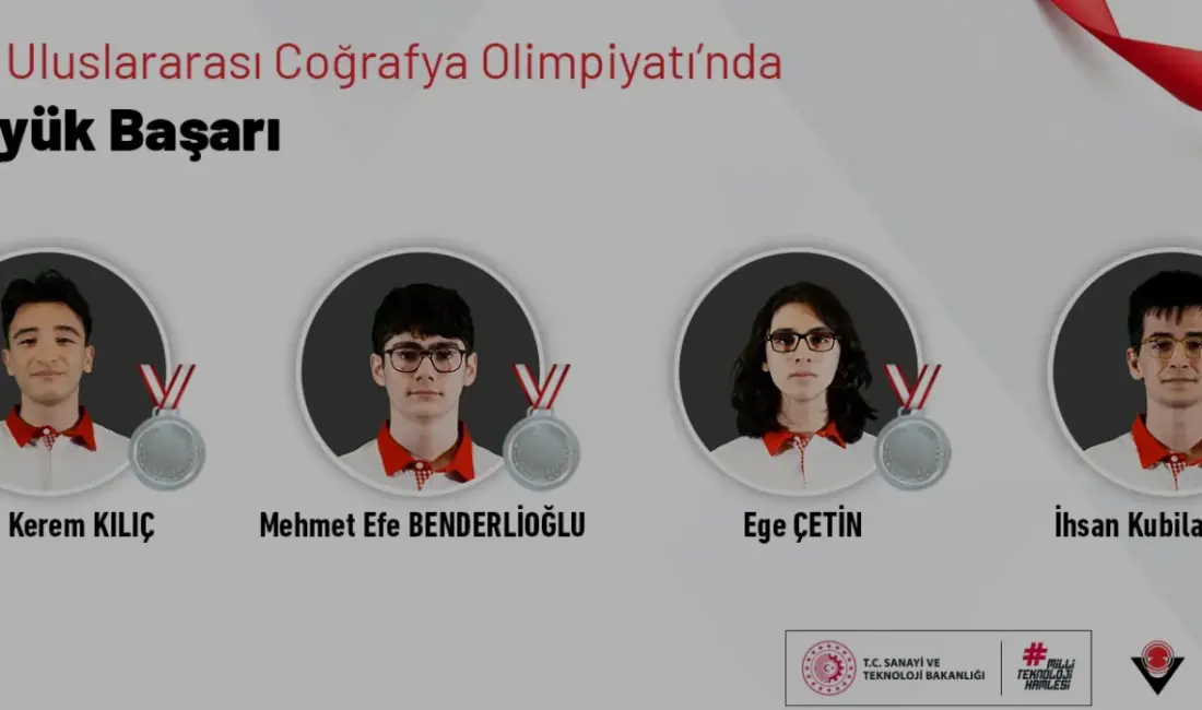 İstanbul'da düzenlenen 22. Uluslararası Coğrafya Olimpiyatı'nda Türkiye'yi temsil eden 4