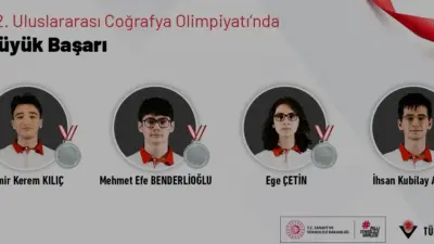 İstanbul'da düzenlenen 22. Uluslararası Coğrafya Olimpiyatı'nda Türkiye'yi temsil eden 4