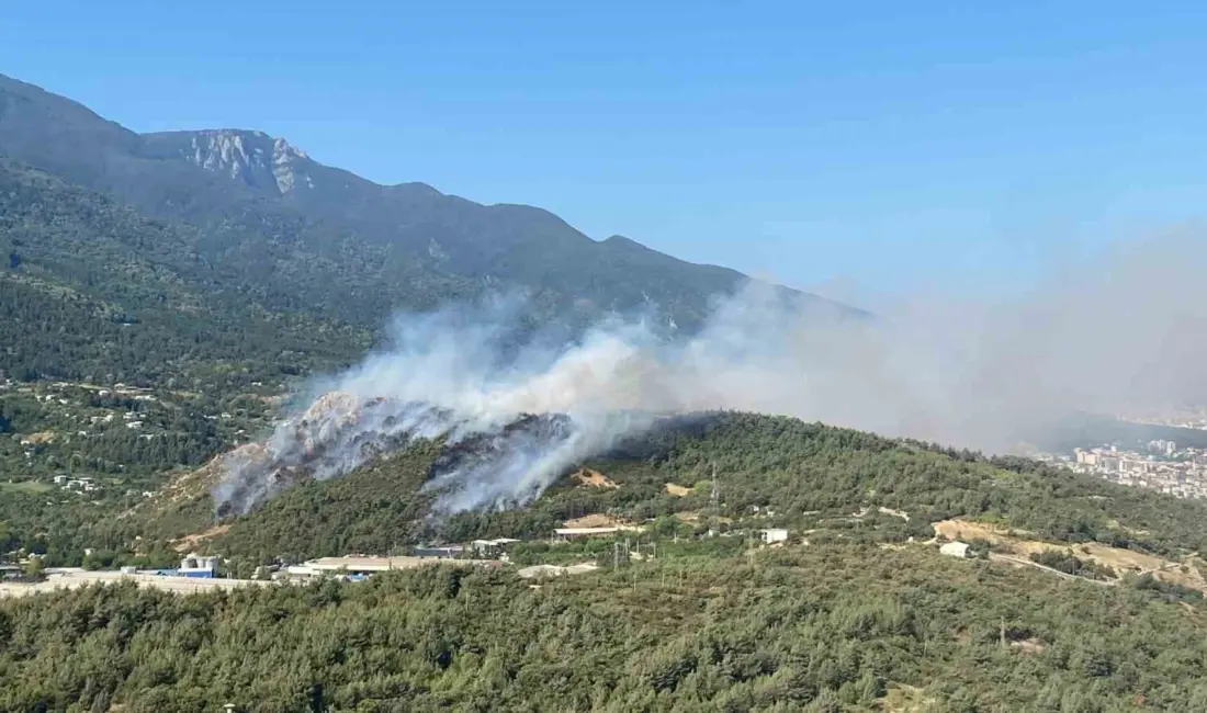 Bursa’nın Kestel ilçesinde orman yangınına karadan hummalı bir müdahale ile