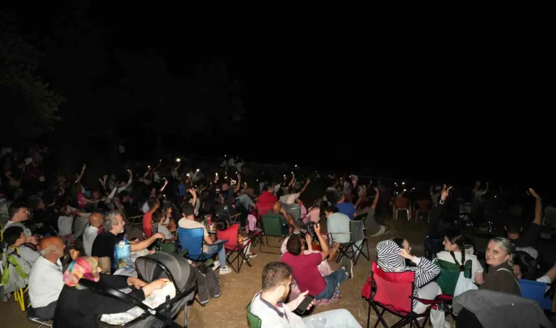 Yenişehir Belediyesi tarafından Çiçeközü Göleti’nde düzenlenen Perseid Meteor Yağmuru gözlem