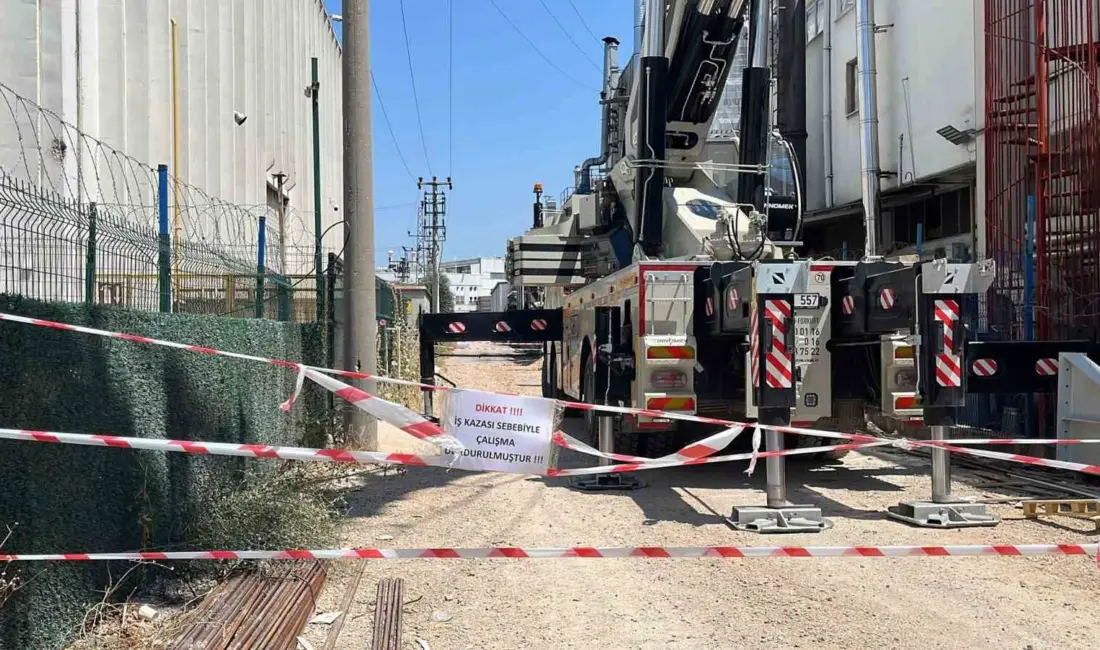 Bursa’da yüksek gerilim hattına 5 metre uzaklıkta çalışma yapan inşaat