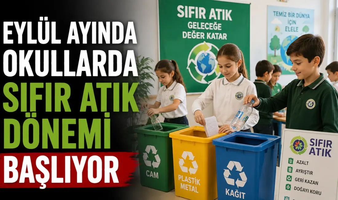 Yeni eğitim döneminde okullarda Sıfır Atık seferberliği başlıyor. Bakanlık, atık
