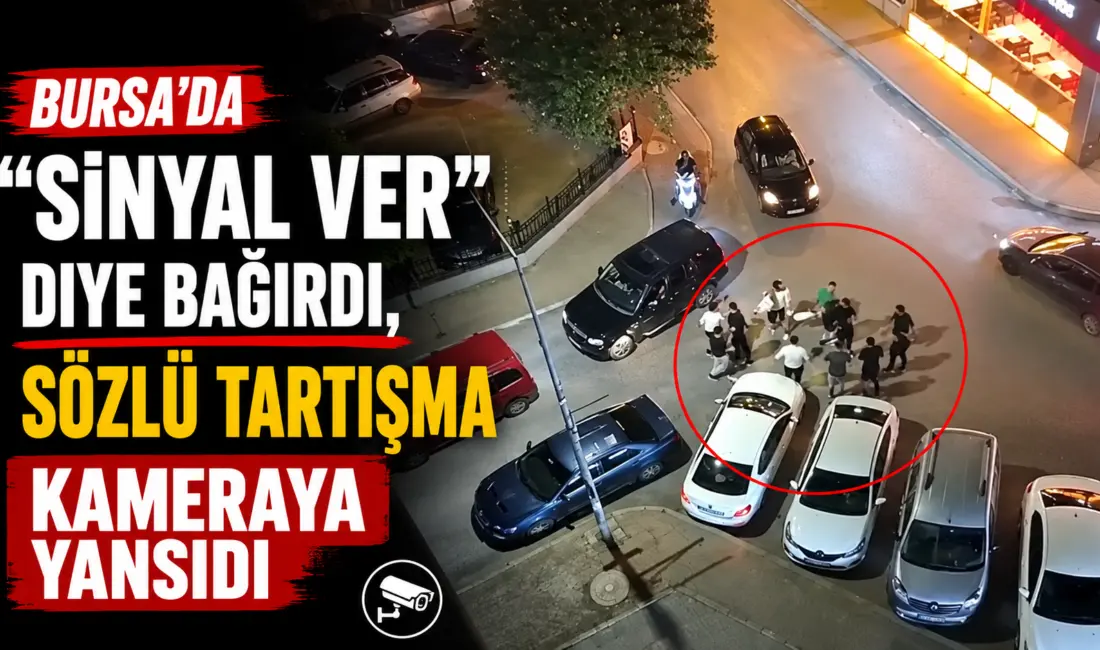 Bursa’da iddiaya göre otomobil ile motosiklet sürücüsü ’Sinyal verme’ sebebi