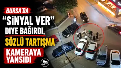 Bursa’da iddiaya göre otomobil ile motosiklet sürücüsü ’Sinyal verme’ sebebi