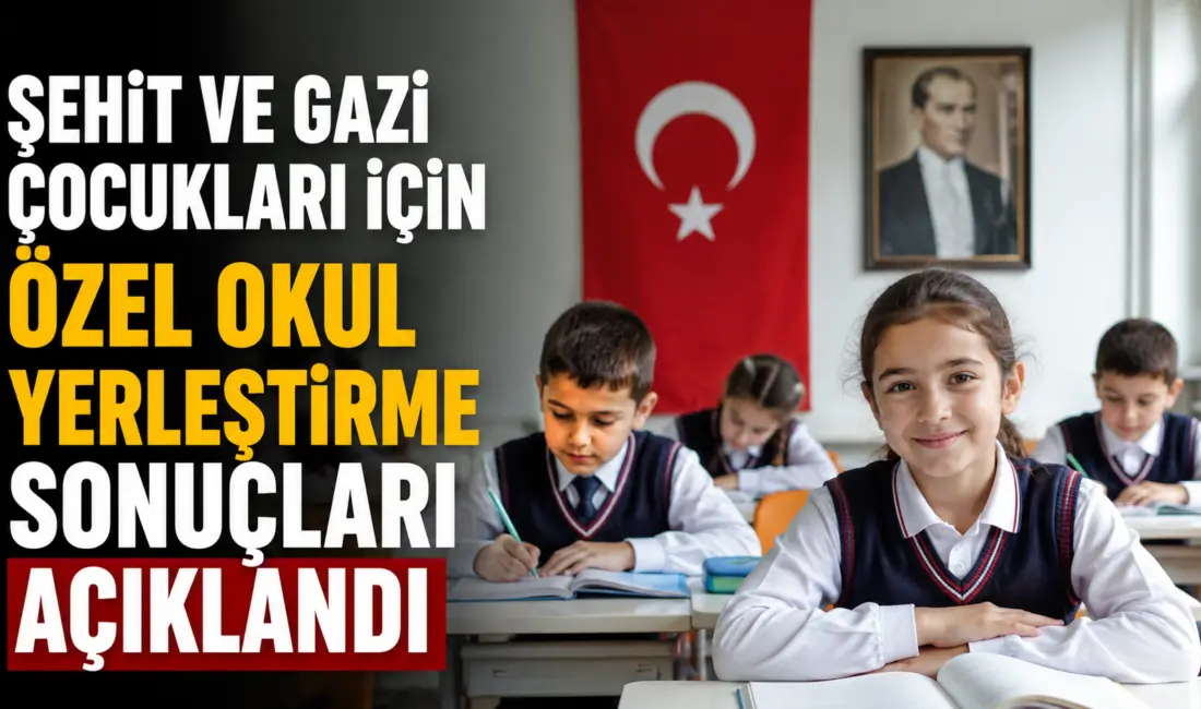 Şehit ve gazi çocukları ile devlet korumasındaki öğrencilerin özel okullara