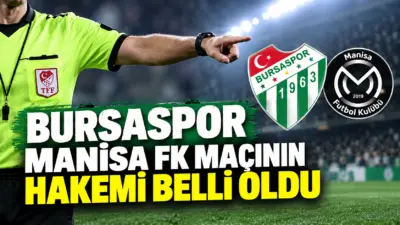 Trendyol 1. Lig'in 6. haftasında Bursaspor'un deplasmanda Manisa FK ile