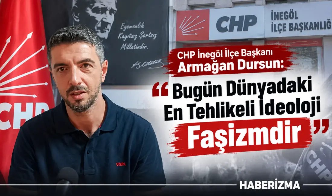 CHP İnegöl İlçe Başkanı Armağan Dursun, CHP'nin 103'üncü kuruluş yıl