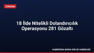 18 ilde düzenlenen nitelikli dolandırıcılık operasyonunda 281 şüpheli yakalandı, 153