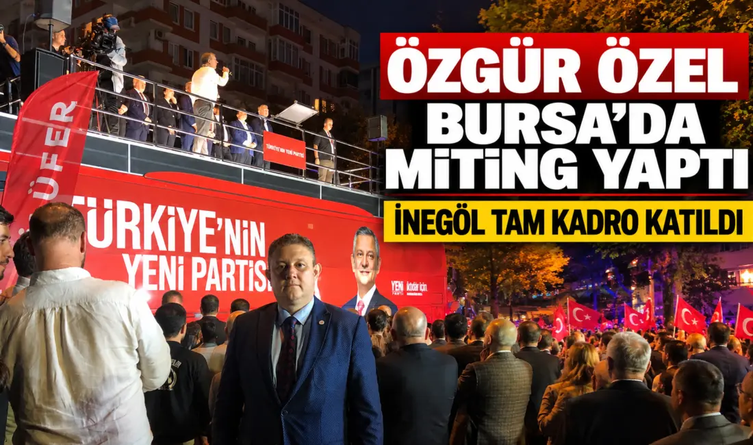 Yeni Parti Genel Başkanı Özgür Özel, tutuklu Bursa Büyükşehir Belediye