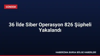 36 ilde düzenlenen eş zamanlı siber suç operasyonlarında 826 kişi