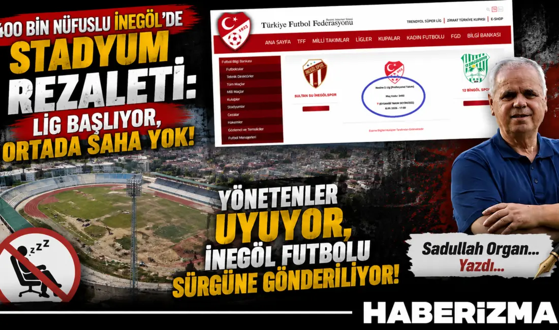 YÖNETENLER UYUYOR, İNEGÖL FUTBOLU SÜRGÜNE GÖNDERİLİYOR!....  İNEGÖLSPOR VE KAFKASSPOR