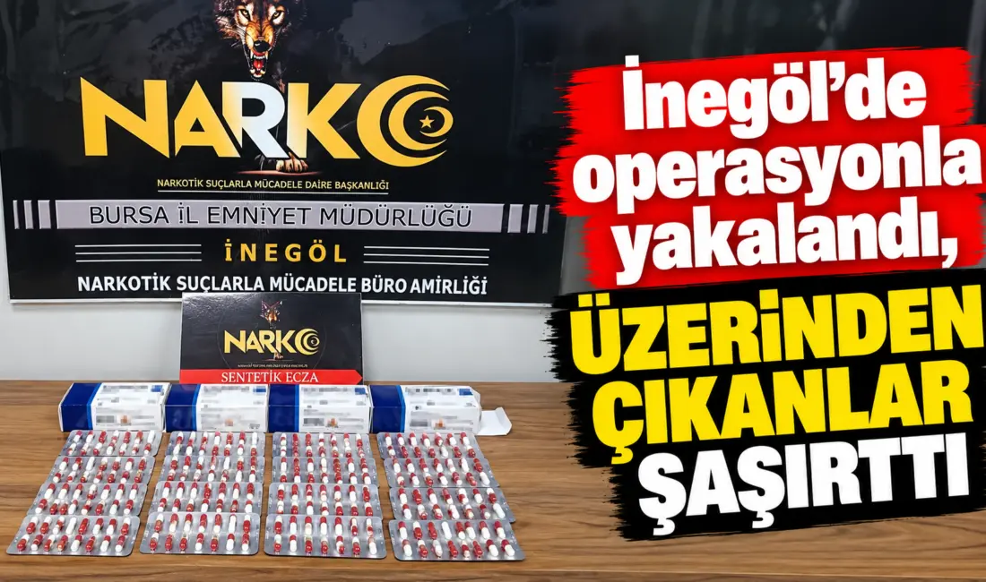 Bursa’nın İnegöl ilçesinde uyuşturucu ve uyarıcı madde kullanımının ve ticaretinin