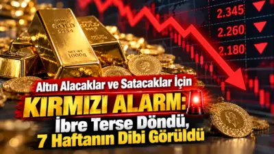 Altın piyasasında son 7 haftanın en sert düşüş dalgası yaşanıyor.