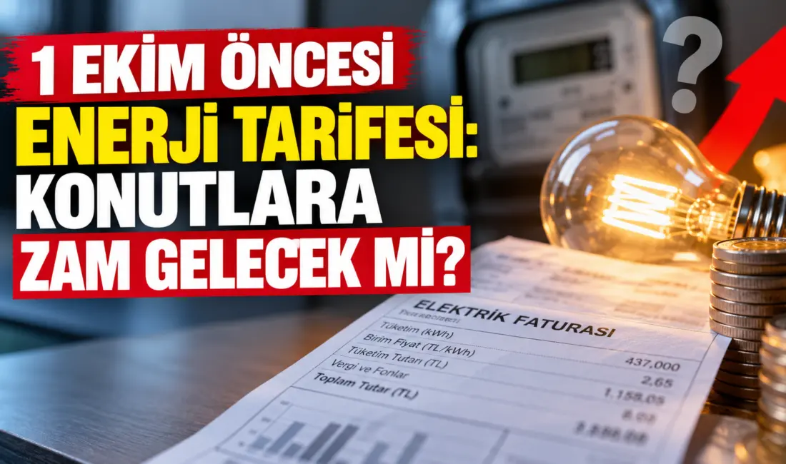 Hava sıcaklıklarının aniden düşmesiyle birlikte milyonların gözü 1 Ekim'den itibaren