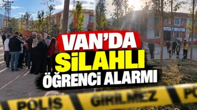 Van’ın Tuşba ilçesinde uzun namlulu silahla okula gelen öğrenci büyük