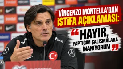 A Milli Futbol Takımı Teknik Direktörü Vincenzo Montella, ’İstifa etmeyi
