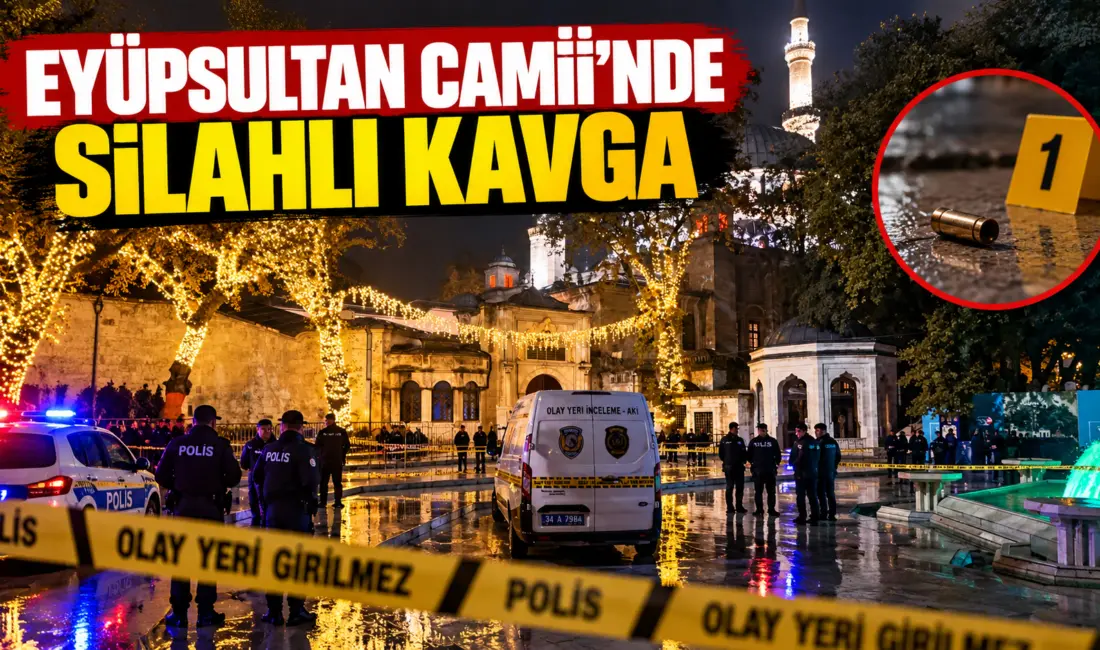 İstanbul’da Eyüpsultan Camii’nde namaz sırasında iki kişi arasında çıkan tartışma