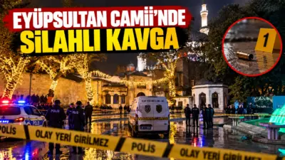 İstanbul’da Eyüpsultan Camii’nde namaz sırasında iki kişi arasında çıkan tartışma